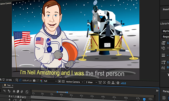 Neil Armstrong Animation